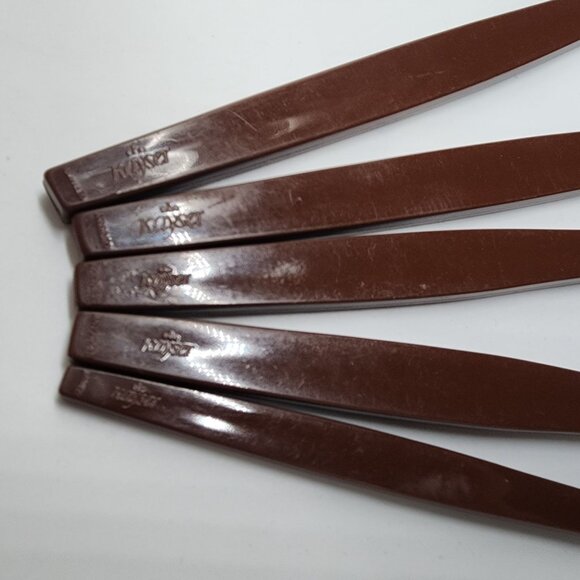 MCM German Kayser Melamine Kitchen Utensil Spoons Set of 6 Brown - Picture 6 of 6